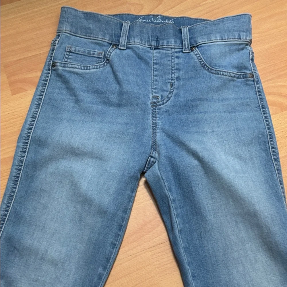 Gloria Vanderbilt Light Blue High Rise Flare Jeans Size 4P - Picture 7 of 12